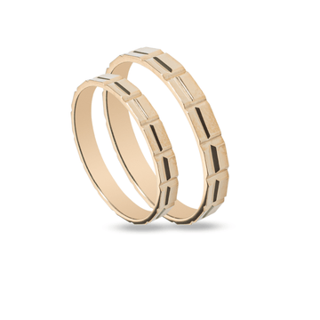 Βέρες Σετ Χρυσές MASCHIO FEMMINA SL61 - themelidisjewels